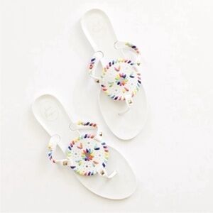 Jack Rogers Georgica Sandals 11 Jelly White Flops